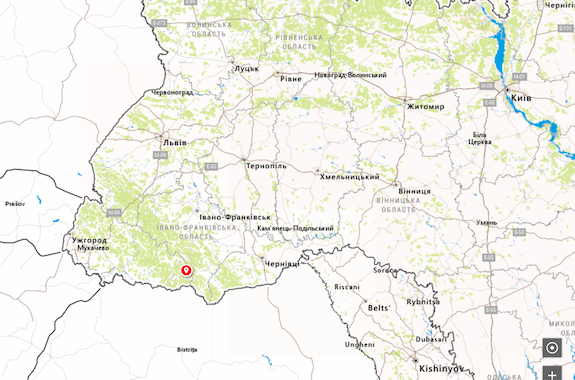 Фото Говерла на карте