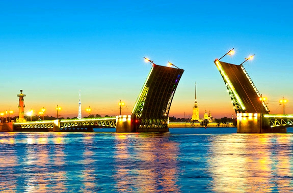 Картинка разводные мосты в Питере